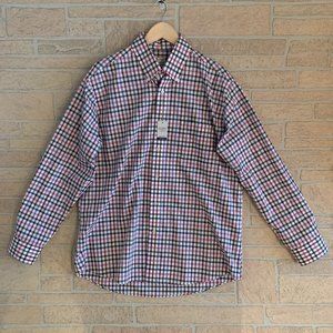 Sero Tailored Fit Checkered Button Down Shirt 17